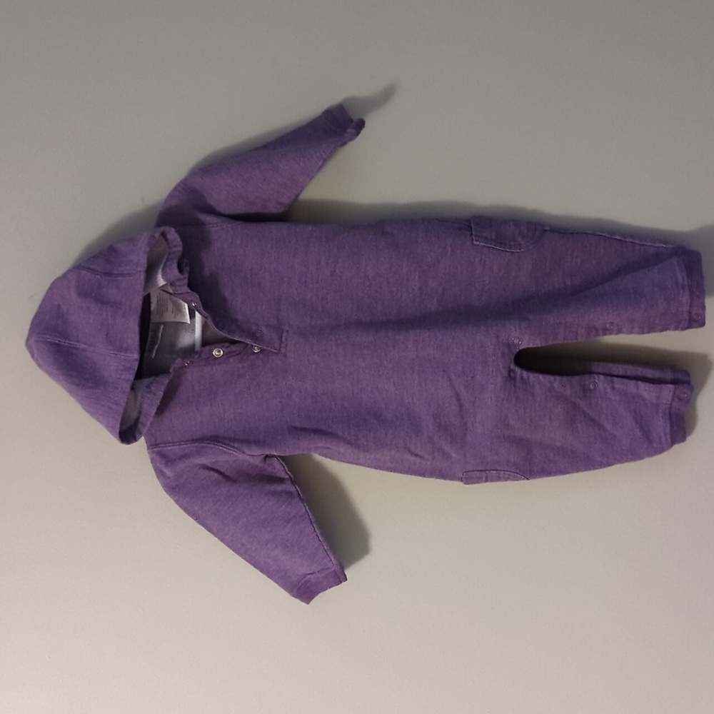 Purple Hooded Baby Jumper | 6-9 months | Simply Basic
